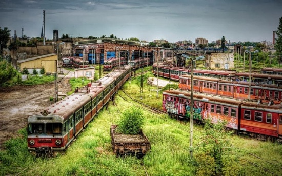 Częstochowa Polonia - Deposito dei treni abbandonati
