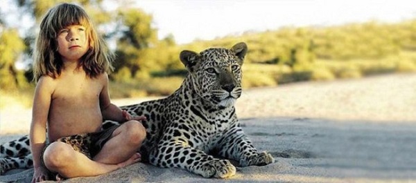 bambina leopardo